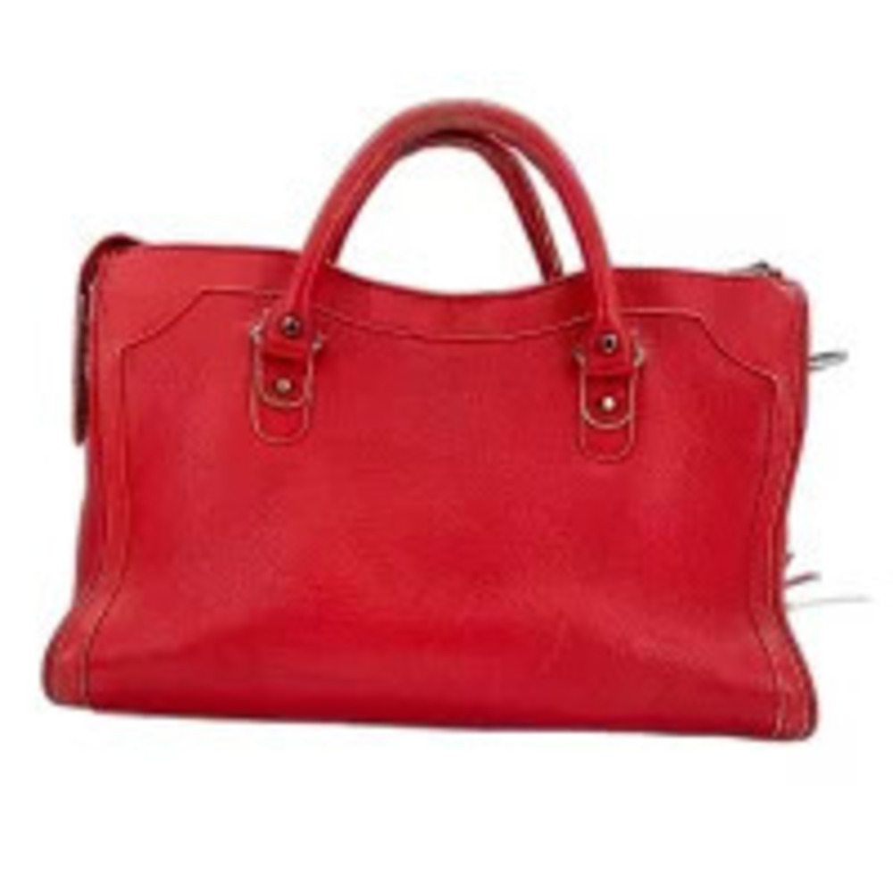 Balenciaga The City Handbag Leather Red